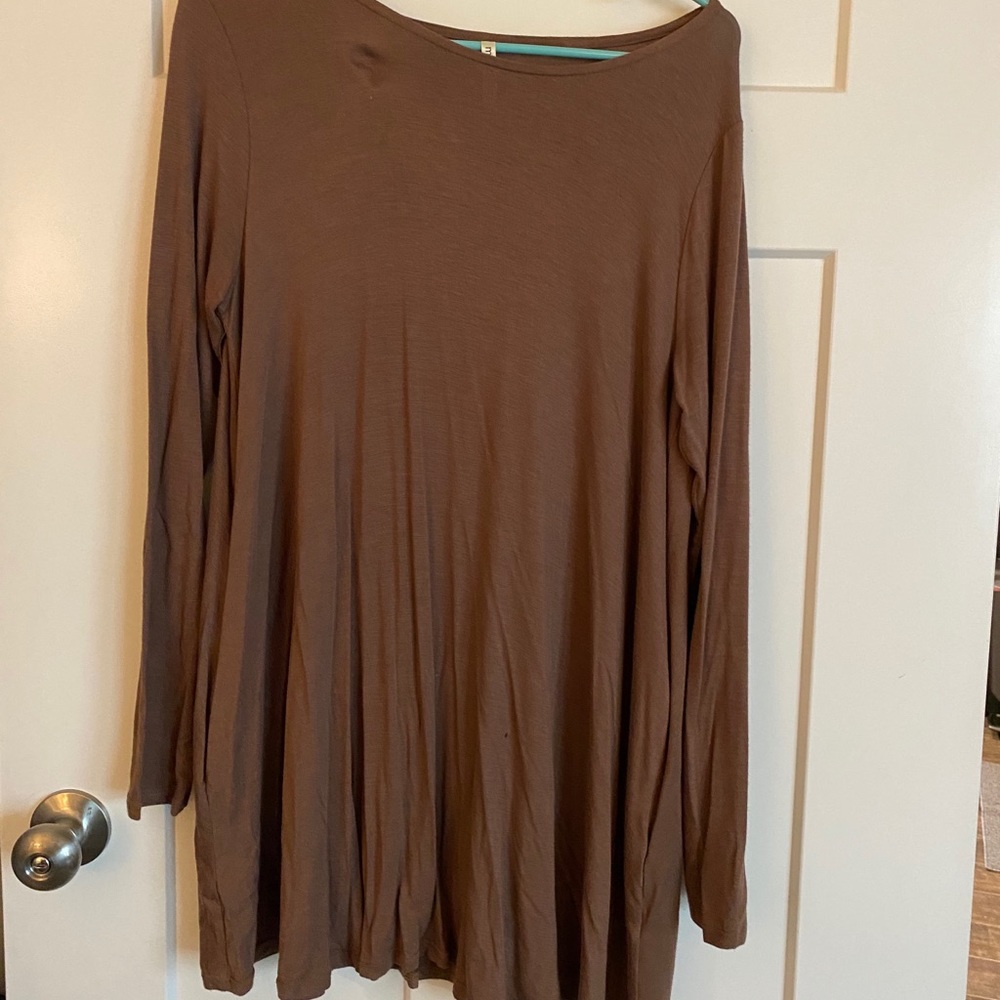 longsleeve soft tshirt dress